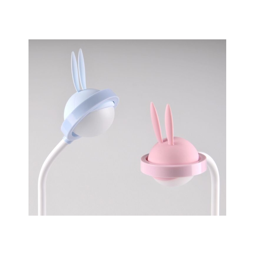 LED Παιδική λάμπα αφής RABBIT LED/0,4W/5V 3000/6500K μπλε + USB