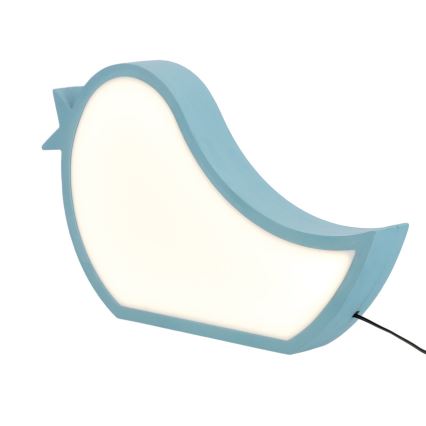 LED Παιδικό επιτραπέζιο φωτιστικό BIRD LED/12W/230V μπλε