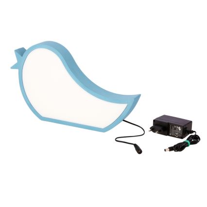 LED Παιδικό επιτραπέζιο φωτιστικό BIRD LED/12W/230V μπλε