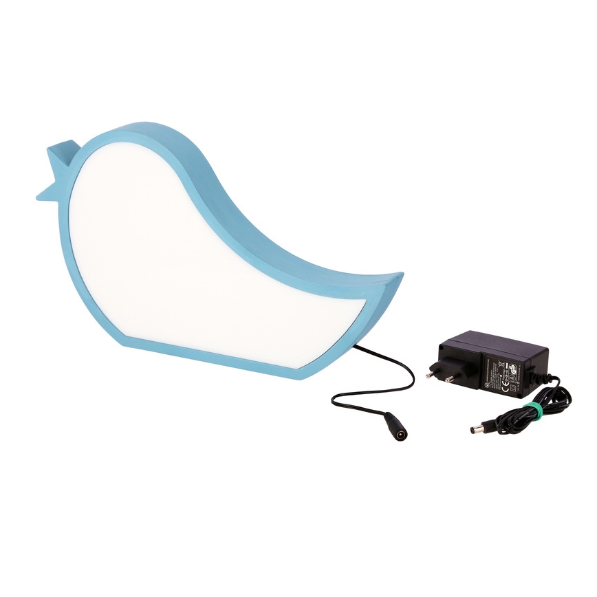 LED Παιδικό επιτραπέζιο φωτιστικό BIRD LED/12W/230V μπλε