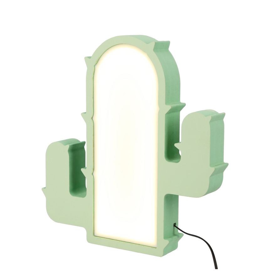 LED παιδικό επιτραπέζιο φωτιστικό CACTUS LED/10W/230V πράσινο