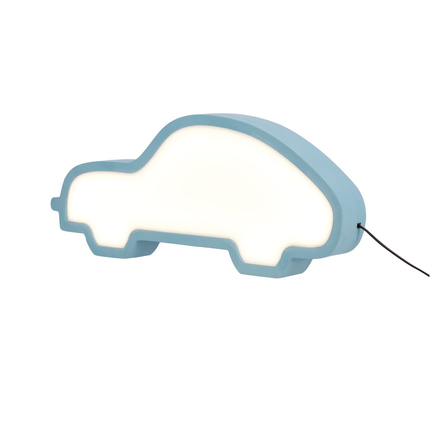 LED Παιδικό επιτραπέζιο φωτιστικό CAR LED/11W/230V μπλε