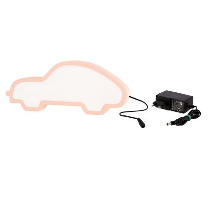 LED παιδικό επιτραπέζιο φωτιστικό CAR LED/11W/230V ροζ