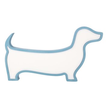 LED παιδικό επιτραπέζιο φωτιστικό DOG LED/12W/230V μπλε