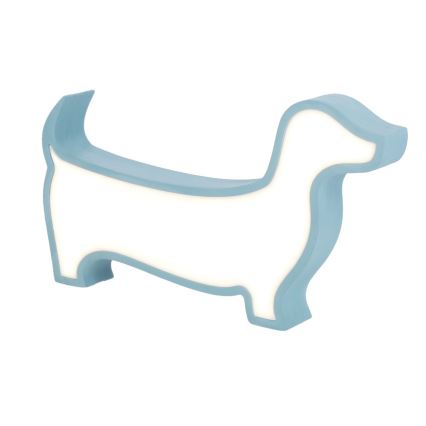 LED παιδικό επιτραπέζιο φωτιστικό DOG LED/12W/230V μπλε
