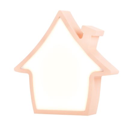 LED παιδικό επιτραπέζιο φωτιστικό HOUSE LED/10W/230V, ροζ