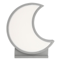 LED Παιδικό επιτραπέζιο φωτιστικό MOON LED/12W/230V γκρι