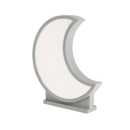 LED Παιδικό επιτραπέζιο φωτιστικό MOON LED/12W/230V γκρι