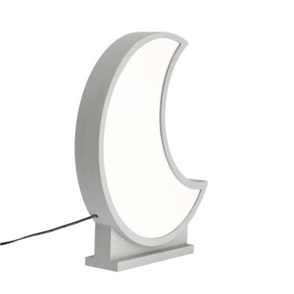LED Παιδικό επιτραπέζιο φωτιστικό MOON LED/12W/230V γκρι