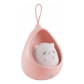 LED Παιδικό φωστικό νυκτός με αισθητήρα KITTY LED/0,5W/5V USB ροζ