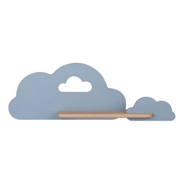 LED Παιδικό φωτιστικό τοίχου με ράφι CLOUD LED/5W/230V μπλε,