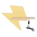LED Παιδικό φωτιστικό τοίχου με ράφι LIGHTNING LED/4W/230V,