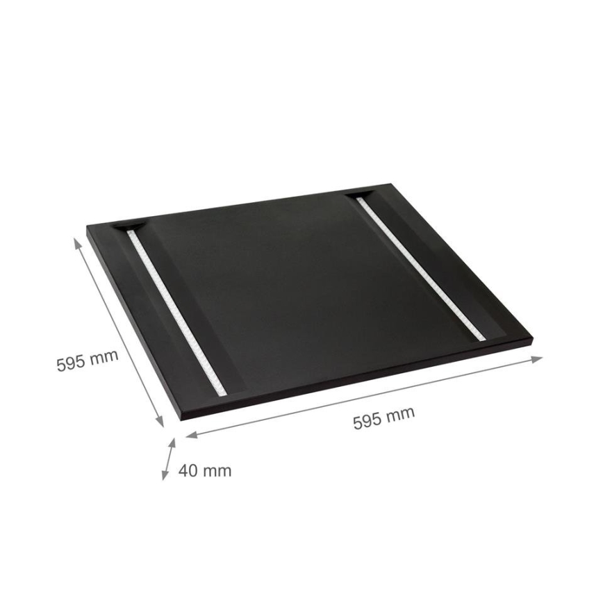 LED Πάνελ ALGINE LED/44W/230V 60x60 cm 4000K UGR16 μαύρο