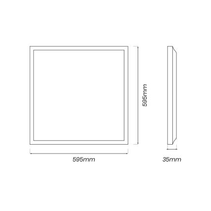 LED Πάνελ LED/40W/230V 4000K 60x60 cm