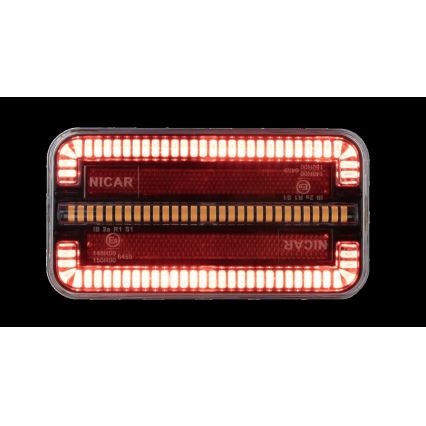 LED Πίσω φώτα συνδυασμένα με δυναμικό φλας LED/12-24V IP65