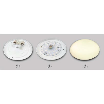 LED Πλακέτα LED/12W/230V διάμετρος 12,5 cm 3000K