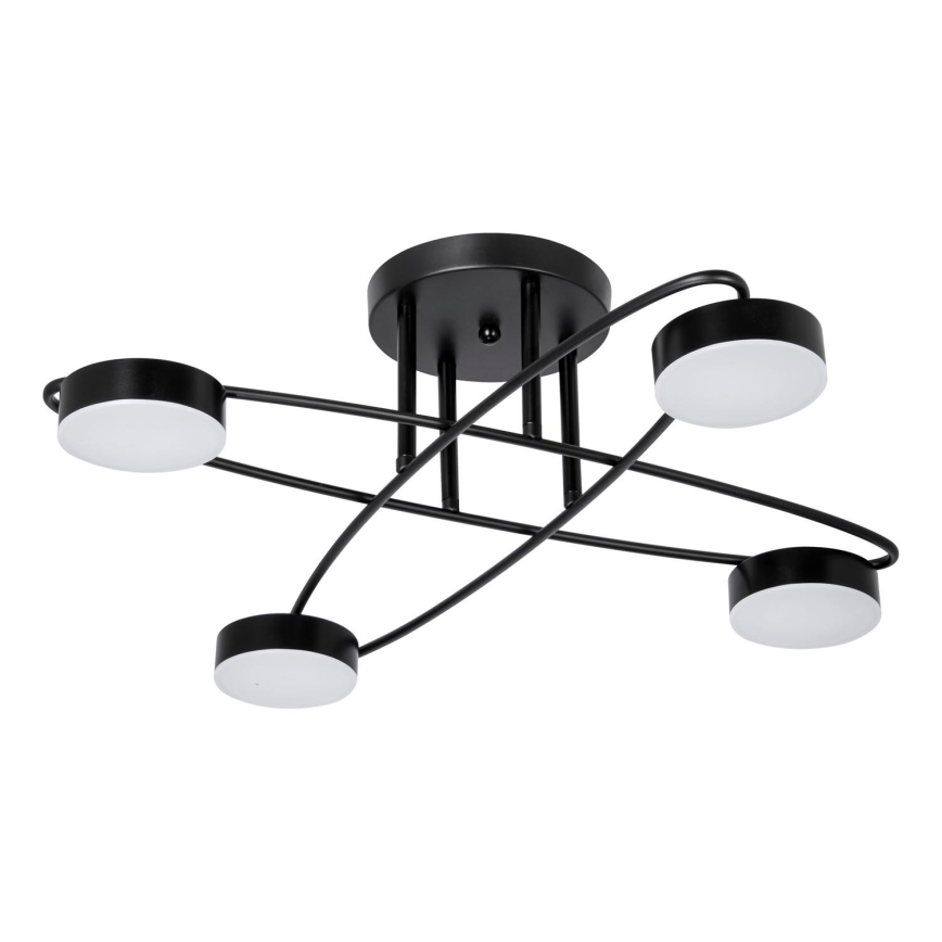 LED Πλαφονιέρα οροφής 4xLED/7W/230V μαύρο