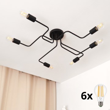 LED Πλαφονιέρα οροφής TUBE 6xE27/15W/230V