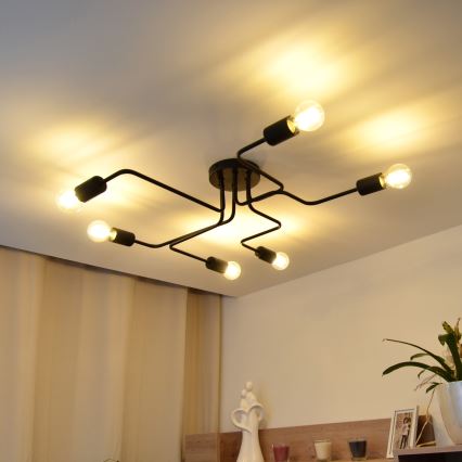 LED Πλαφονιέρα οροφής TUBE 6xE27/15W/230V