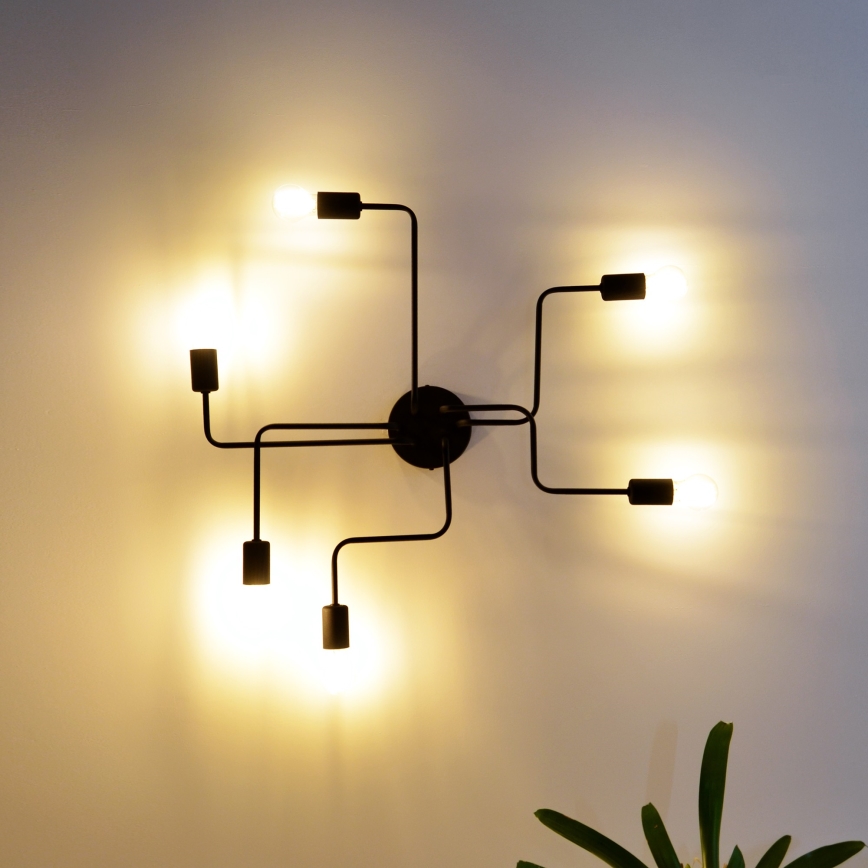 LED Πλαφονιέρα οροφής TUBE 6xE27/15W/230V