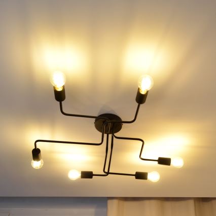 LED Πλαφονιέρα οροφής TUBE 6xE27/15W/230V