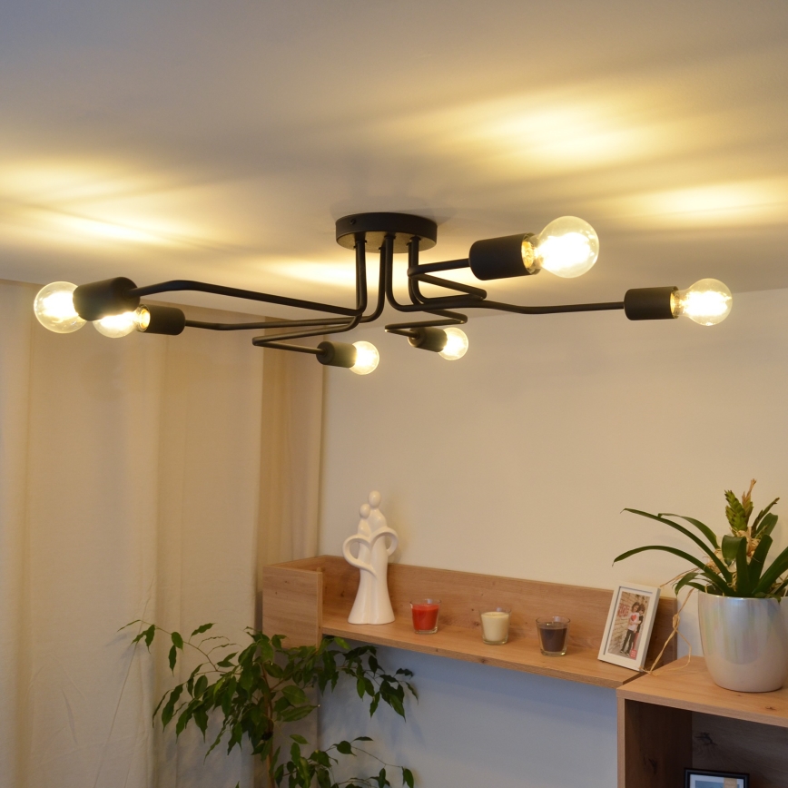 LED Πλαφονιέρα οροφής TUBE 6xE27/15W/230V