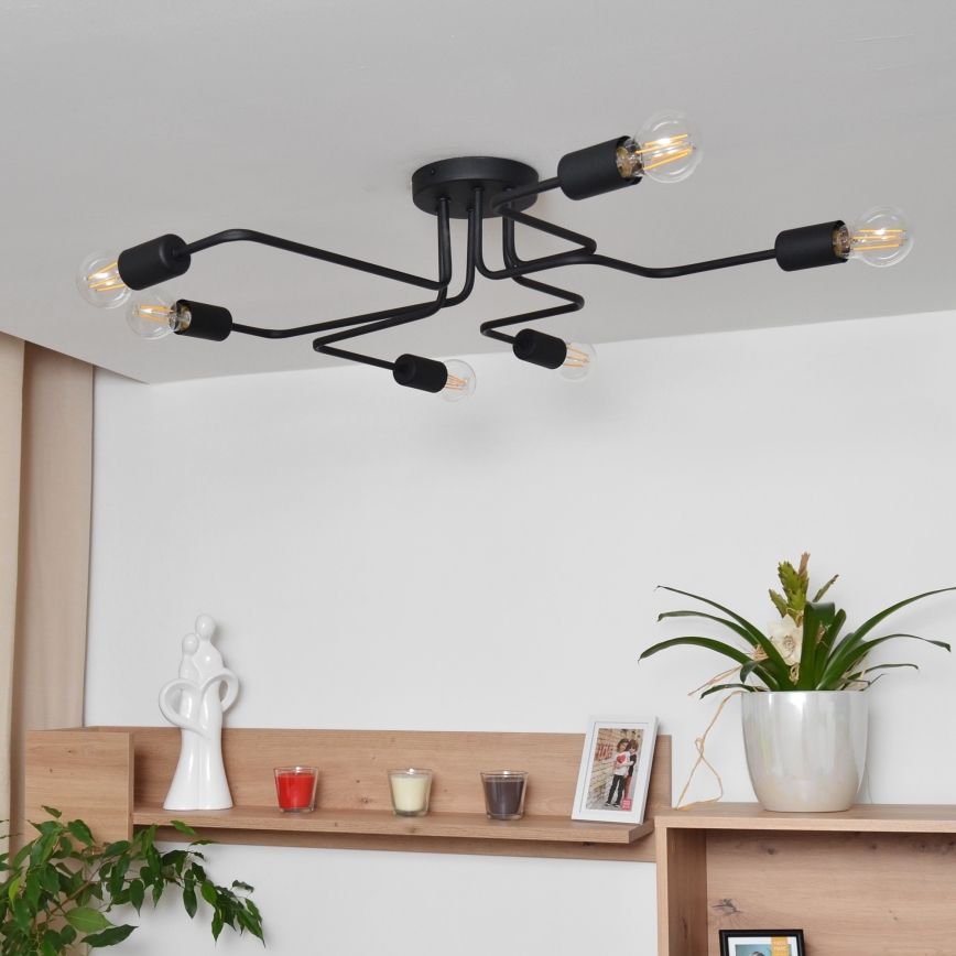 LED Πλαφονιέρα οροφής TUBE 6xE27/15W/230V