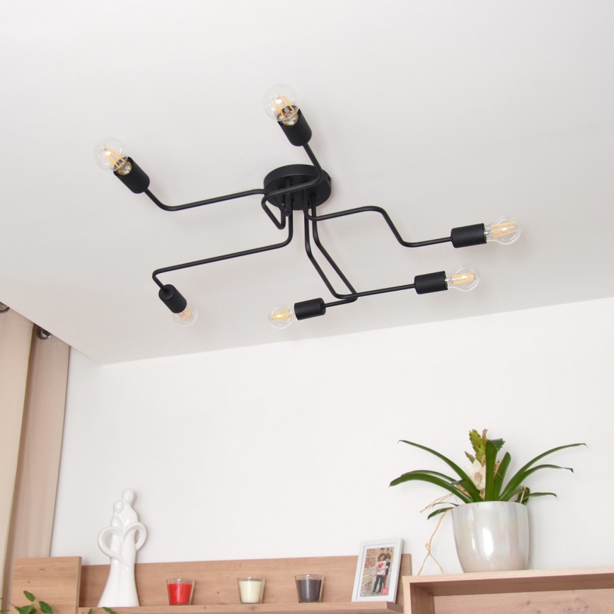 LED Πλαφονιέρα οροφής TUBE 6xE27/15W/230V
