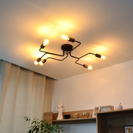LED Πλαφονιέρα οροφής TUBE 6xE27/15W/230V