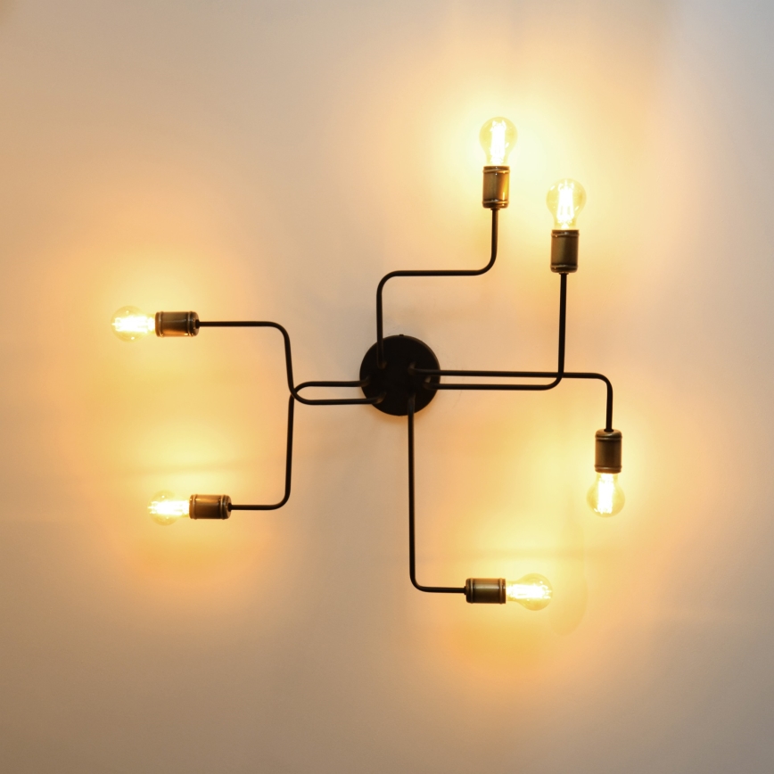 LED Πλαφονιέρα οροφής TUBE 6xE27/15W/230V