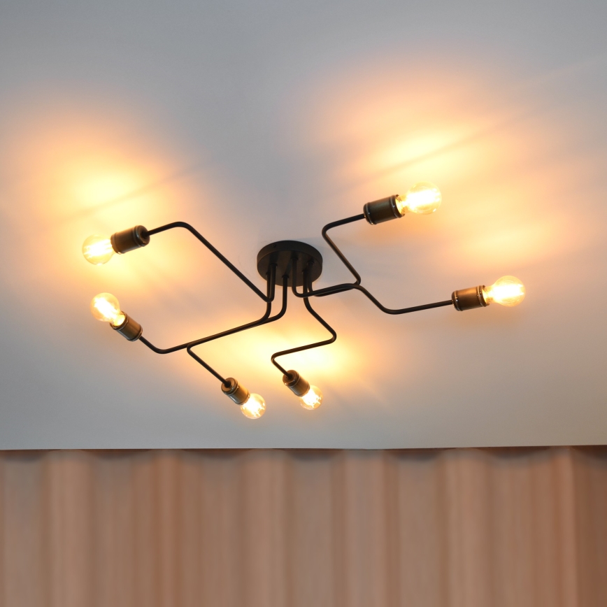 LED Πλαφονιέρα οροφής TUBE 6xE27/15W/230V
