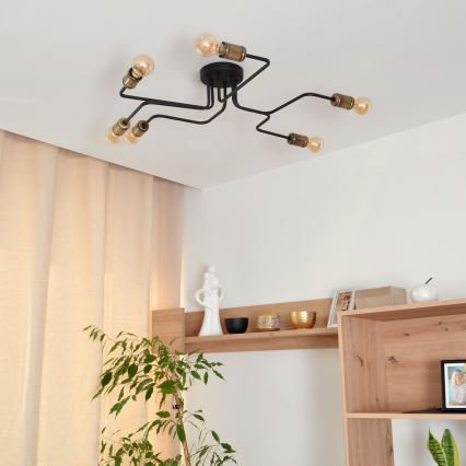 LED Πλαφονιέρα οροφής TUBE 6xE27/15W/230V