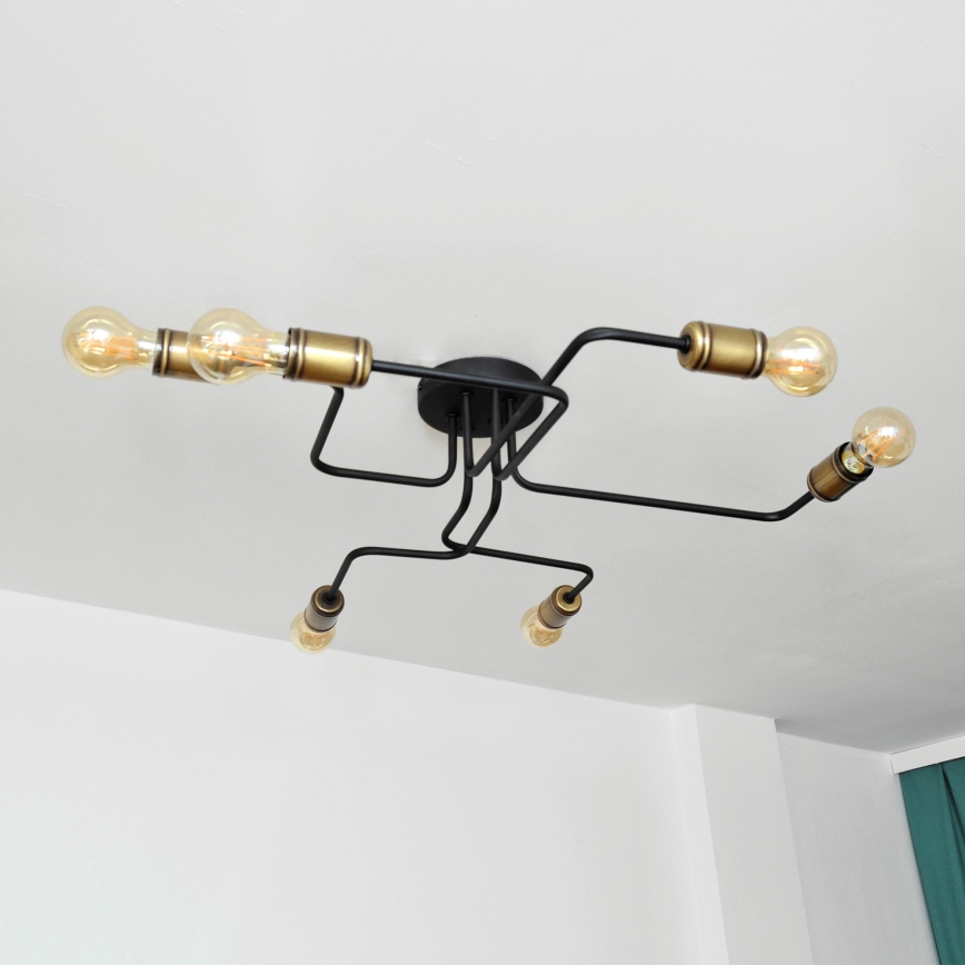 LED Πλαφονιέρα οροφής TUBE 6xE27/15W/230V