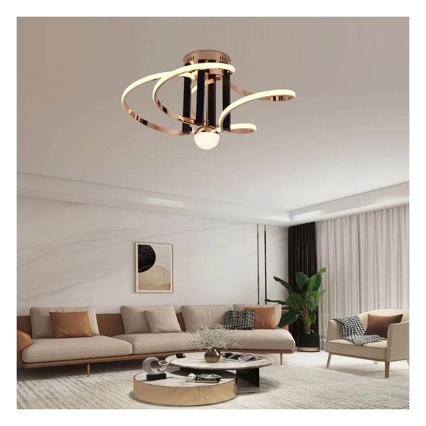 LED Πλαφονιέρα οροφής ντιμαριζόμενη LED/80W/230V 3000-6500K + τηλεχειριστήριο