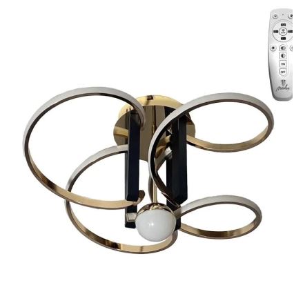 LED Πλαφονιέρα οροφής ντιμαριζόμενη LED/80W/230V 3000-6500K + τηλεχειριστήριο