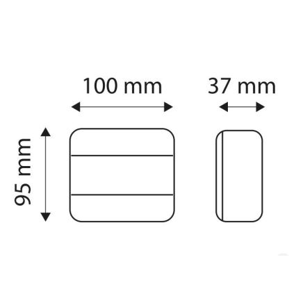 LED Πολυλειτουργικό οπίσθιο φως MULTI LED/1,5W/12V IP65 κόκκινο/πορτοκαλί