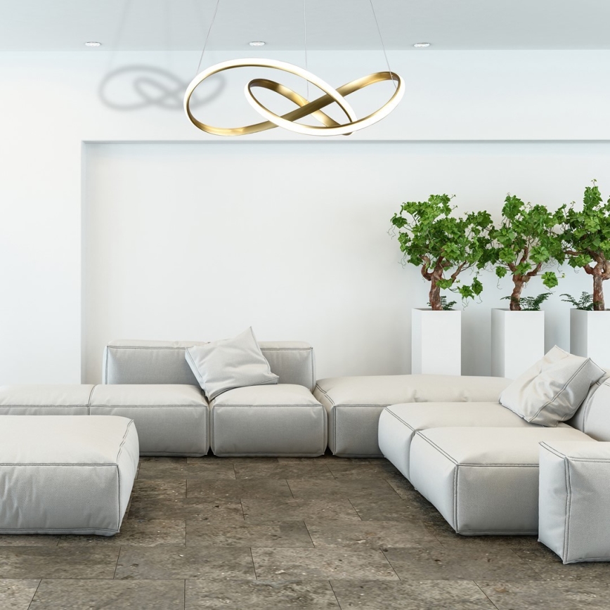 LED Πολύφωτο κρεμαστό CAPPIO LED/36W/230V χρυσό