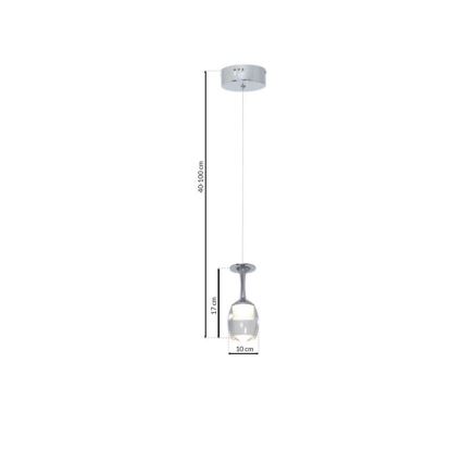 LED Πολύφωτο κρεμαστό με σύρμα COPPA 1xLED/5W/230V