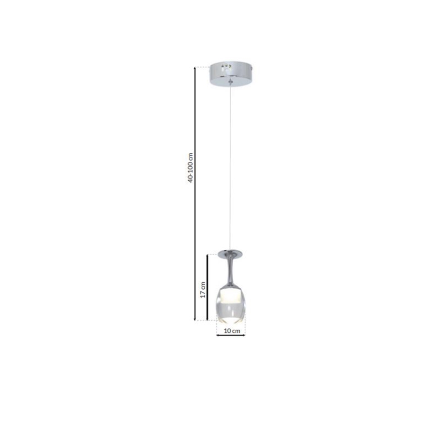 LED Πολύφωτο κρεμαστό με σύρμα COPPA 1xLED/5W/230V