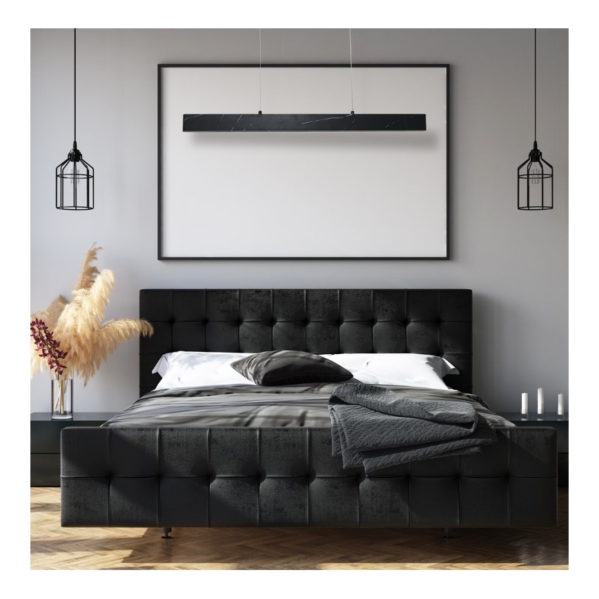 LED Πολύφωτο κρεμαστό με σύρμα PIERCE LED/18W/230V μαύρο