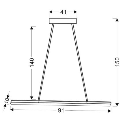 LED Πολύφωτο ράγα COCONUT LED/28W/230V