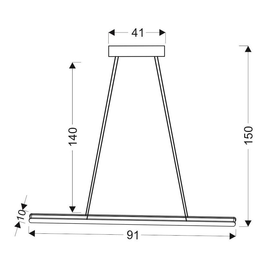 LED Πολύφωτο ράγα COCONUT LED/28W/230V