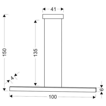 LED Πολύφωτο ράγα COCONUT LED/28W/230V