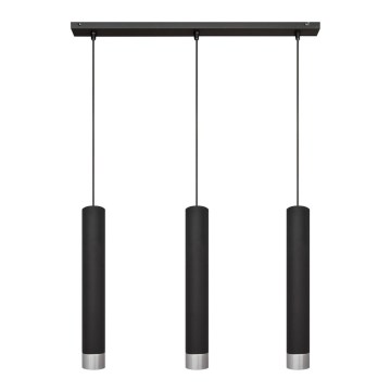 LED Πολύφωτο σε σχοινί TUBA 3xGU10/4,8W/230V