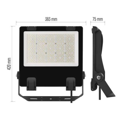 LED Προβολέας AVENO LED/200W/230V 4000K 32000 lm IP66 μαύρο