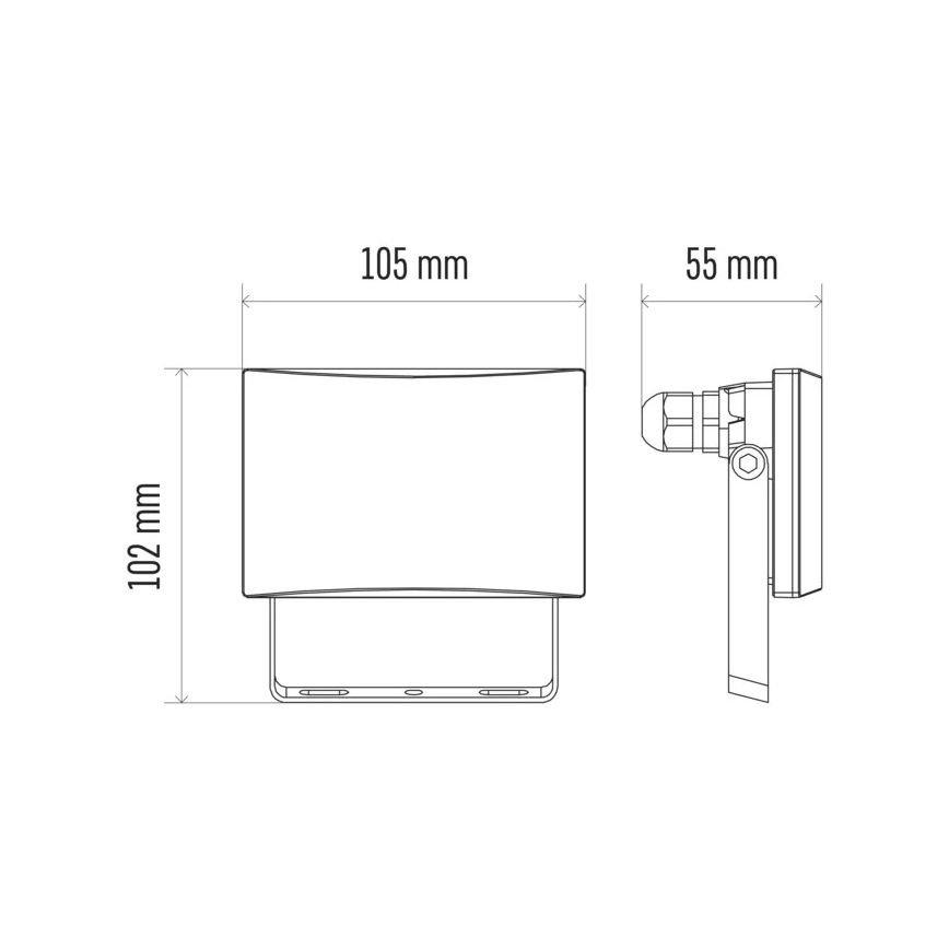 LED Προβολέας LED/10,5W/230V IP65