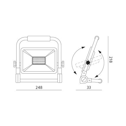 LED Προβολέας LED/100W/230V 4000K IP65