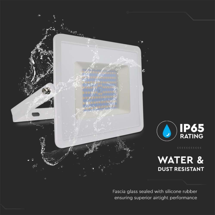 LED Προβολέας LED/100W/230V 4000K IP65 λευκό