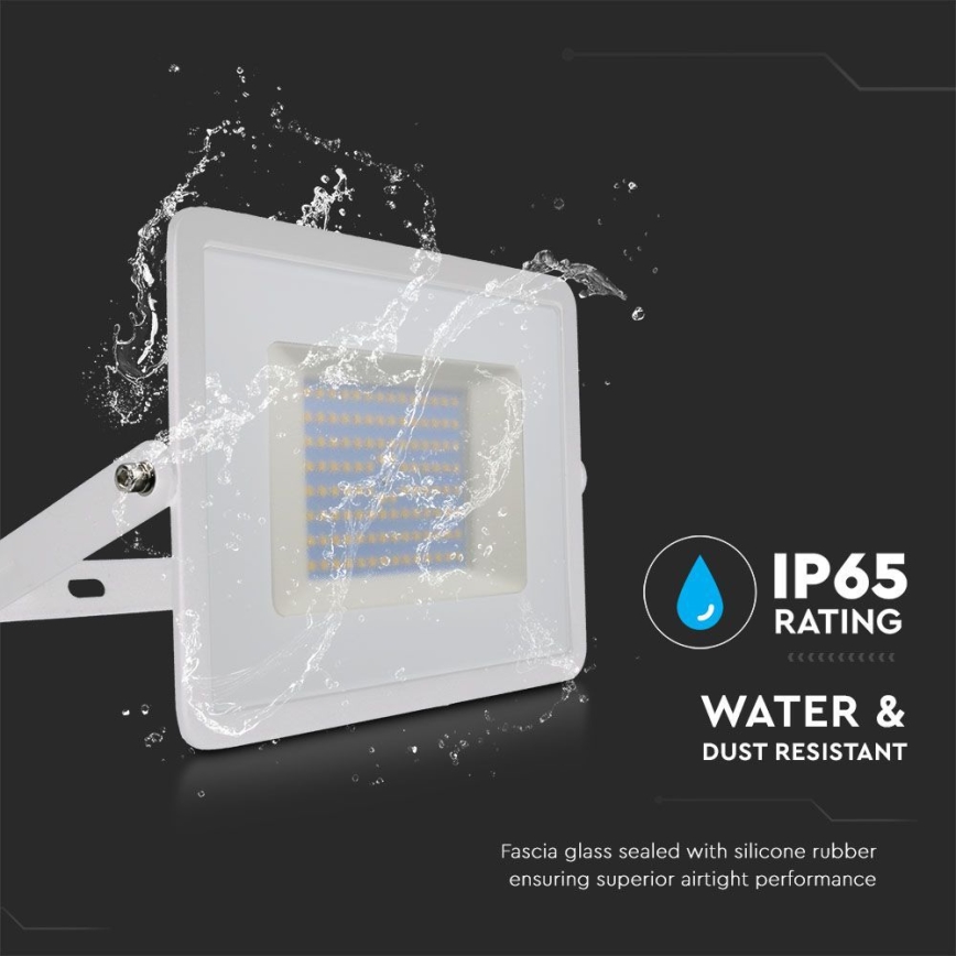LED Προβολέας LED/100W/230V 6500K IP65 λευκό