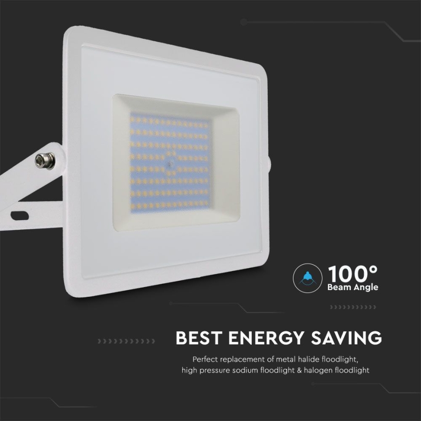 LED Προβολέας LED/100W/230V 6500K IP65 λευκό